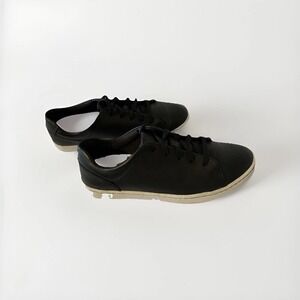 CLARKS Black Pawley Sneakers Trainers Women's Size 8 Lace Up Casual Comfort Shoe